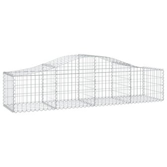 Schanskorven 2 st gewelfd 200x50x40/60 cm gegalvaniseerd ijzer 3