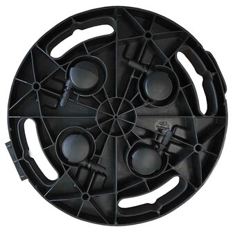 Plantentrolleys met wielen 2 st 170 kg diameter 30 cm zwart 6