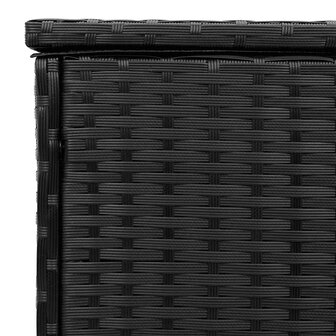 Opbergbox voor buiten 100x55x55,5 cm poly rattan zwart 9