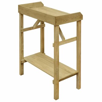 Oppottafel 75x40x90 cm ge&amp;iuml;mpregneerd grenenhout 4