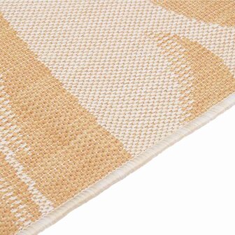 Buitenkleed met bladpatroon platgeweven 80x250 cm 4