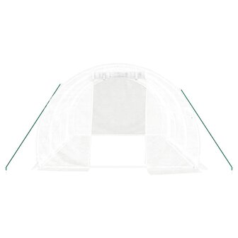 Kas met stalen frame wit 12 m&amp;sup2; 4x3x2 m 4