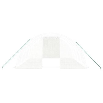 Kas met stalen frame wit 16 m&amp;sup2; 4x4x2 m 4