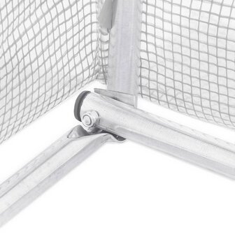Kas met stalen frame wit 16 m&amp;sup2; 4x4x2 m 8