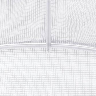 Kas met stalen frame wit 16 m&amp;sup2; 4x4x2 m 9