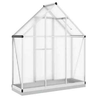 Tuinkas met basisframe 169x58x202 cm aluminium zilverkleurig 5