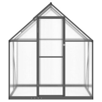 Tuinkas met basisframe 169x114x195 cm aluminium antracietkleur 3