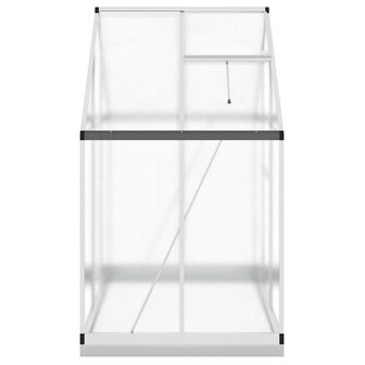 Tuinkas met basisframe 169x114x202 cm aluminium zilverkleurig 4
