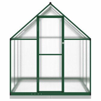 Tuinkas met basisframe 169x169x202 cm aluminium groen 3