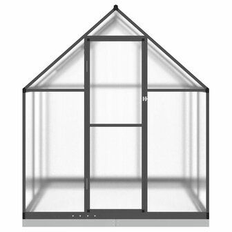 Tuinkas met basisframe 169x169x202 cm aluminium antracietkleur 3