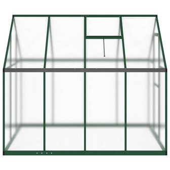 Tuinkas met basisframe 224x169x195 cm aluminium groen 4