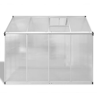 Tuinkas met basisframe 4,6 m&amp;sup2; versterkt aluminium 4