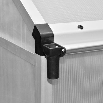 Tuinkas met basisframe 4,6 m&amp;sup2; versterkt aluminium 8