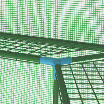 Tuinkas met schappen 227x223 cm staal 8