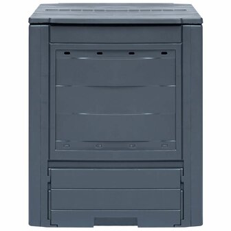 Compostbakken 2 st 520 L 60x60x73 cm grijs 2