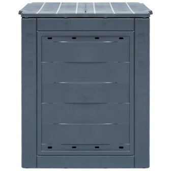 Compostbakken 2 st 520 L 60x60x73 cm grijs 3