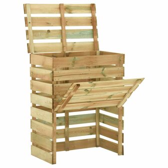 Tuincompostbakken 2 st 80x50x100 cm ge&amp;iuml;mpregneerd grenenhout 2
