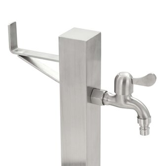 Tuinwaterkolom vierkant 65 cm roestvrij staal 6