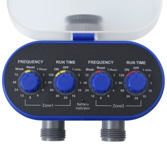Watertimer met dubbele uitgang en kogelkranen 2