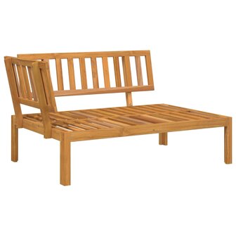 Tuinhoekbank pallet met kussens massief acaciahout 3