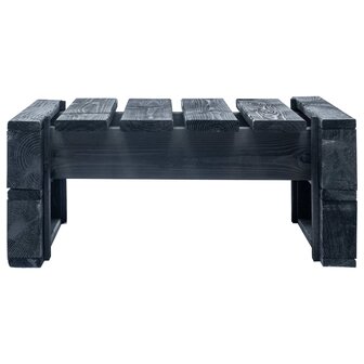 Tuinhocker pallet zwart ge&amp;iuml;mpregneerd grenenhout 4