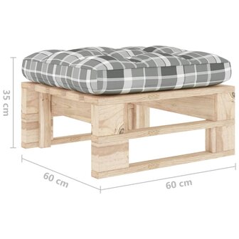 Tuinhocker pallet ge&amp;iuml;mpregneerd grenenhout 5
