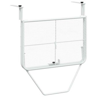 Balkontafel 60x40 cm staal wit 6