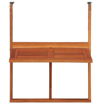 Balkontafel hangend 64,5x44x80 cm massief acaciahout 4