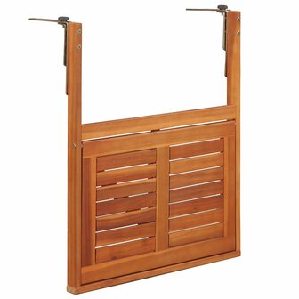 Balkontafel hangend 64,5x44x80 cm massief acaciahout 5