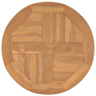 Bistrotafel inklapbaar &amp;Oslash;60x75,5 cm massief teakhout 4