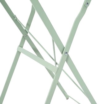 Bistrotafel Licht muntgroen &amp;Oslash; 50 x 71 cm Poedercoating staal 8