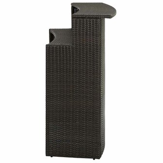 Tuinbartafel 120x55x110 cm poly rattan bruin 4