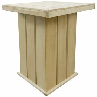 Bartafel 75x75x110 cm ge&amp;iuml;mpregneerd grenenhout 1