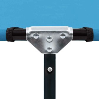 Ligbed inklapbaar staal turquoiseblauw 7