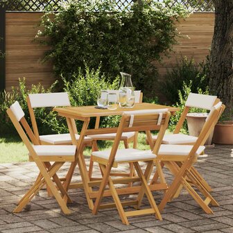 Bistrostoelen voor buiten 6 pcs Cr&amp;egrave;mewit 40 x 53 x 80 cm 1