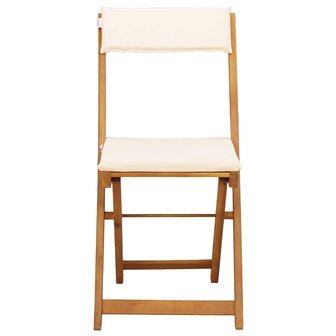Bistrostoelen voor buiten 6 pcs Cr&amp;egrave;mewit 40 x 53 x 80 cm 6
