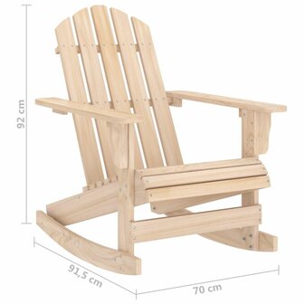 Schommelstoel Adirondack massief vurenhout 6