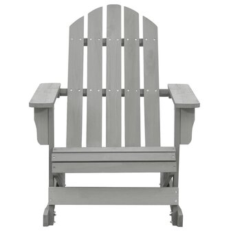 Tuinschommelstoel hout grijs 2