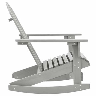 Tuinschommelstoel hout grijs 3