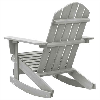 Tuinschommelstoel hout grijs 4