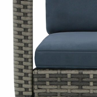 Tuinschommelstoel poly rattan antraciet 5