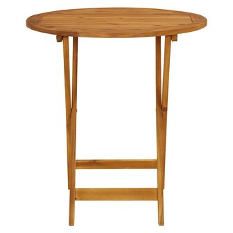 3-delige Bistroset stof en massief hout cr&amp;egrave;mewit 6
