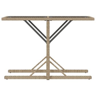 3-delige Bistroset met kussens poly rattan beige 8