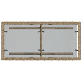 3-delige Bistroset met kussens poly rattan beige 9