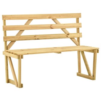 Tuinbank 120 cm ge&amp;iuml;mpregneerd grenenhout 1
