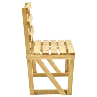 Tuinbank 120 cm ge&amp;iuml;mpregneerd grenenhout 3