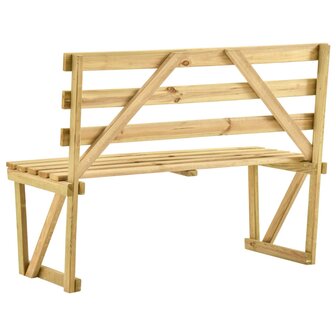 Tuinbank 120 cm ge&amp;iuml;mpregneerd grenenhout 4