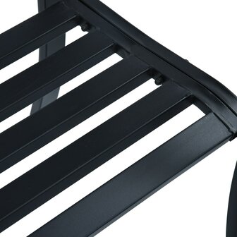 Tuinbank 125 cm staal zwart 6