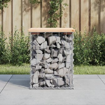 Tuinbank schanskorfontwerp 33x31x42 cm massief grenenhout 1