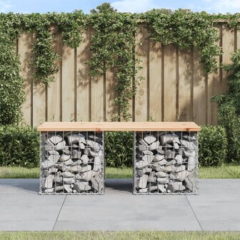 Tuinbank Schanskorfontwerp 103x44x42 cm massief grenenhout 1